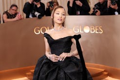 BEVERLY HILLS, CALIFORNIA - JANUARY 11: (FOR EDITORIAL USE ONLY) Ariana Grande attends the 83rd Annu...