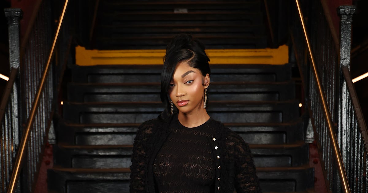 Angel Reese Revived The Nano Bag Trend In A Matching Pajama Set