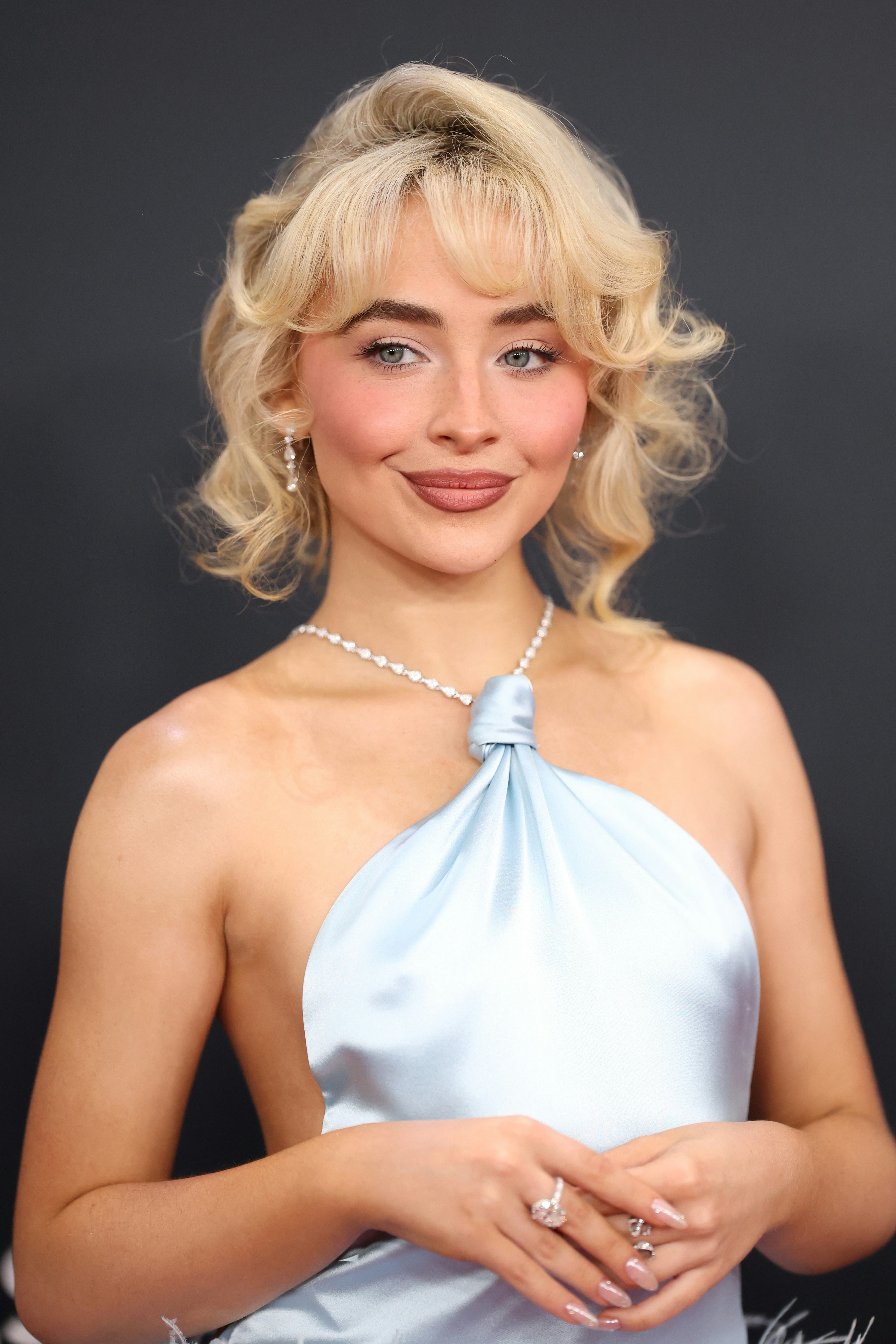 LOS ANGELES, CALIFORNIA - FEBRUARY 02: Sabrina Carpenter attends the 67th Annual GRAMMY Awards on Fe...