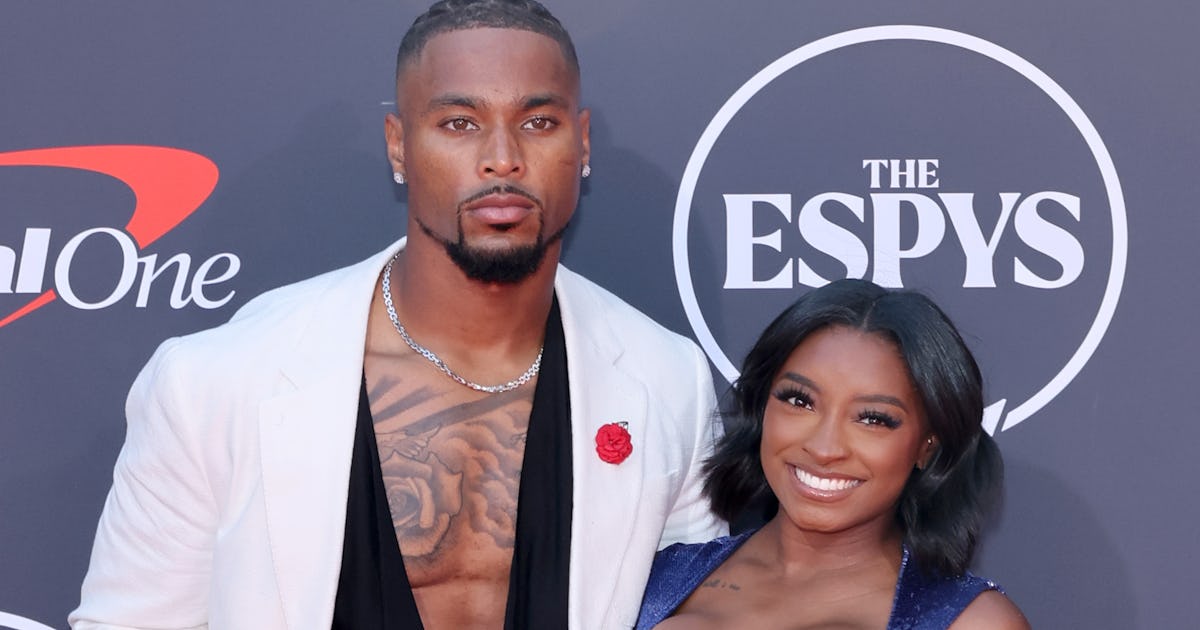 Simone Biles Brought This Good Luck Charm To Support Her Husband