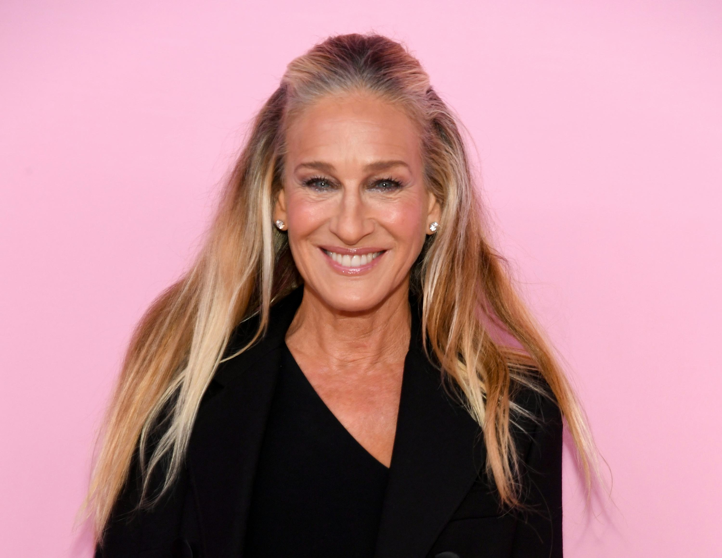 Sarah Jessica Parker at the 2025 Victoria's Secret Fashion Show held at Steiner Studios on October 1...