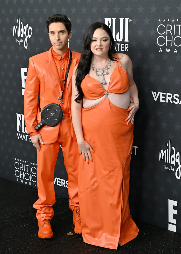 Paul W. Downs and Megan Stalter attend the 31st Annual Critics Choice Awards on Jan. 4 in Santa Moni...