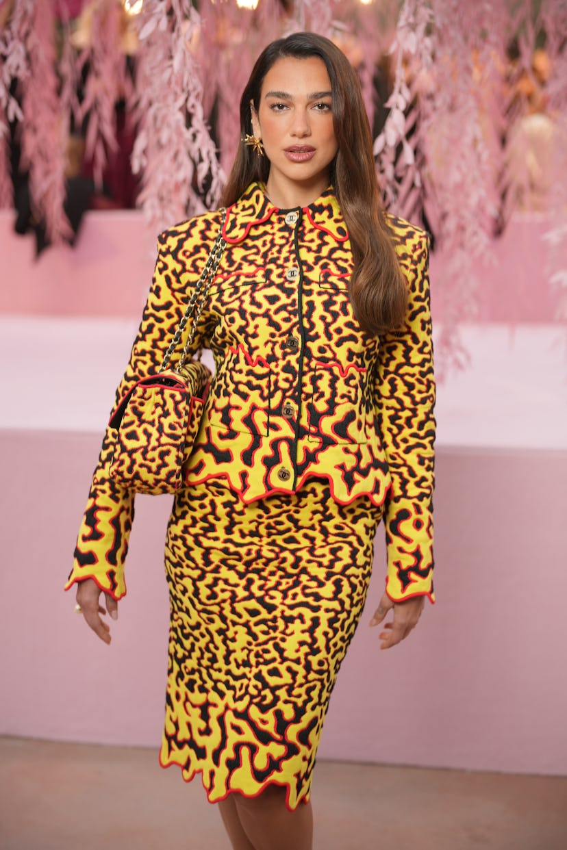 Dua Lipa at the Chanel fashion show as part of Haute Couture Spring/Summer 2026 held at the Grand Pa...