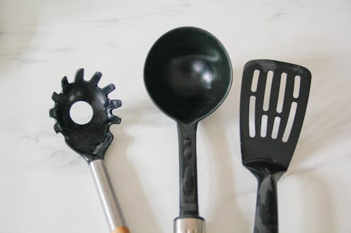 Black non stick kitchen utensils