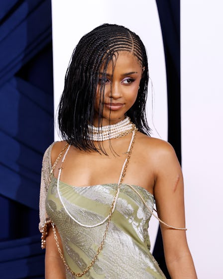 Tyla with a braided bob on the red carpet