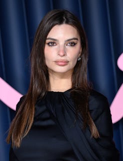 Emily Ratajkowski wore a crop top in a snowstorm.