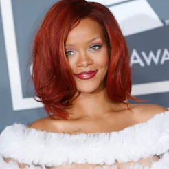 Rihanna at the 53rd Annual Grammy Awards held at the Staples Center on February 13, 2011 in Los Ange...