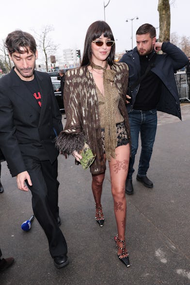 PARIS, FRANCE - JANUARY 28: Dakota Johnson attends the Valentino Haute Couture Week Spring/Summer 20...