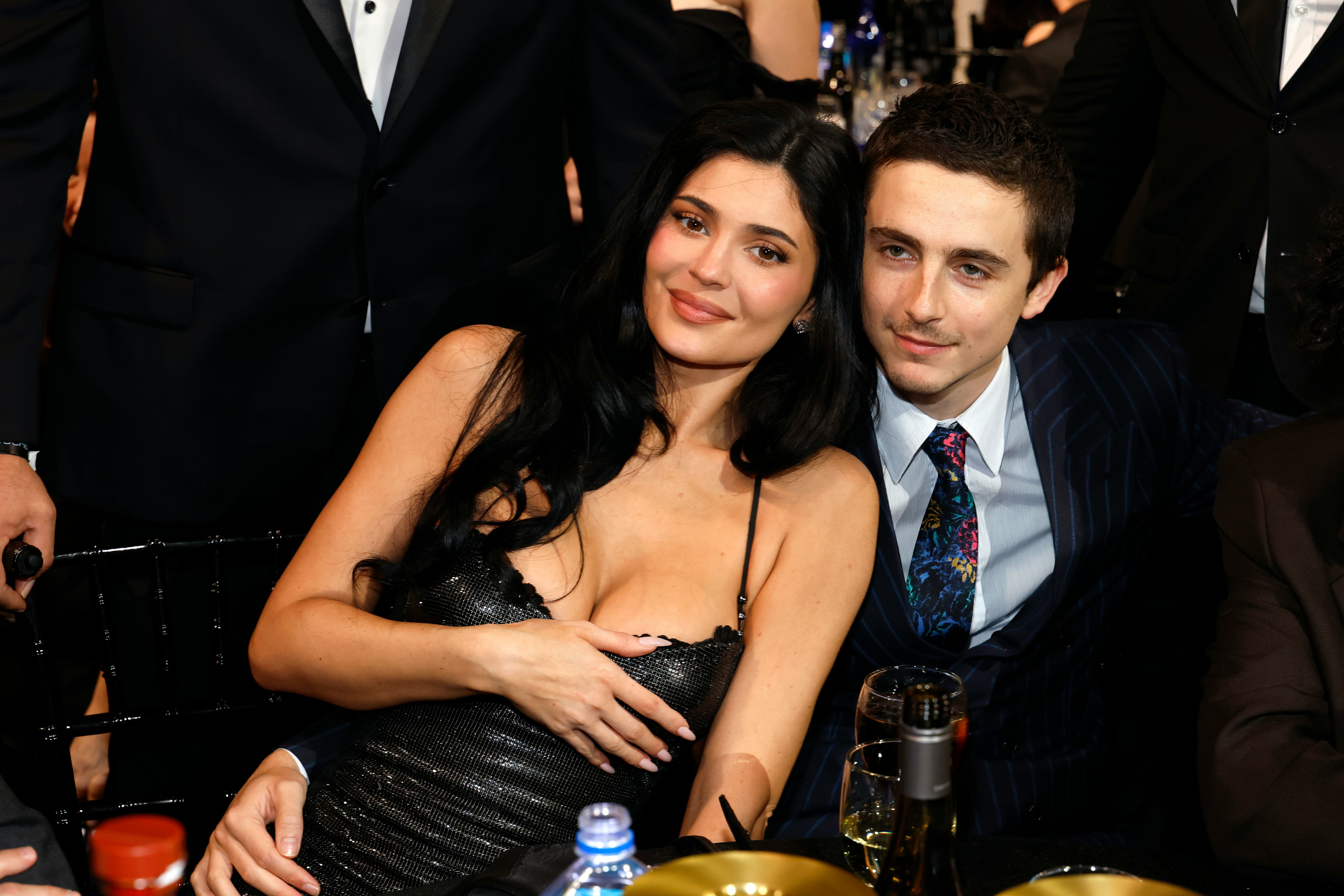 Kylie Jenner and Timothée Chalamet attend the 31st Annual Critics Choice Awards