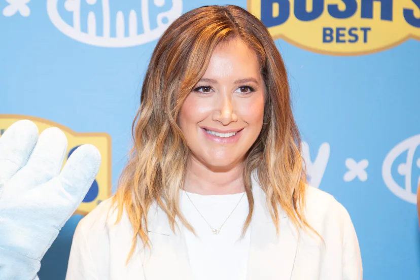NEW YORK, NEW YORK - MAY 14: Ashley Tisdale attends the Bluey Baked Beans Campaign Kickoff on May 14...