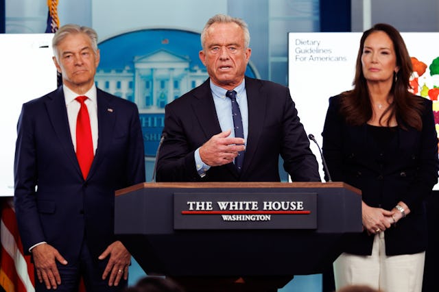 Mehmet Oz, administrator of the Centers for Medicare & Medicaid Services, from left, Robert F. Kenne...