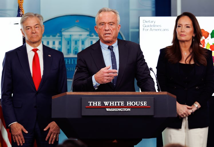 Mehmet Oz, administrator of the Centers for Medicare & Medicaid Services, from left, Robert F. Kenne...