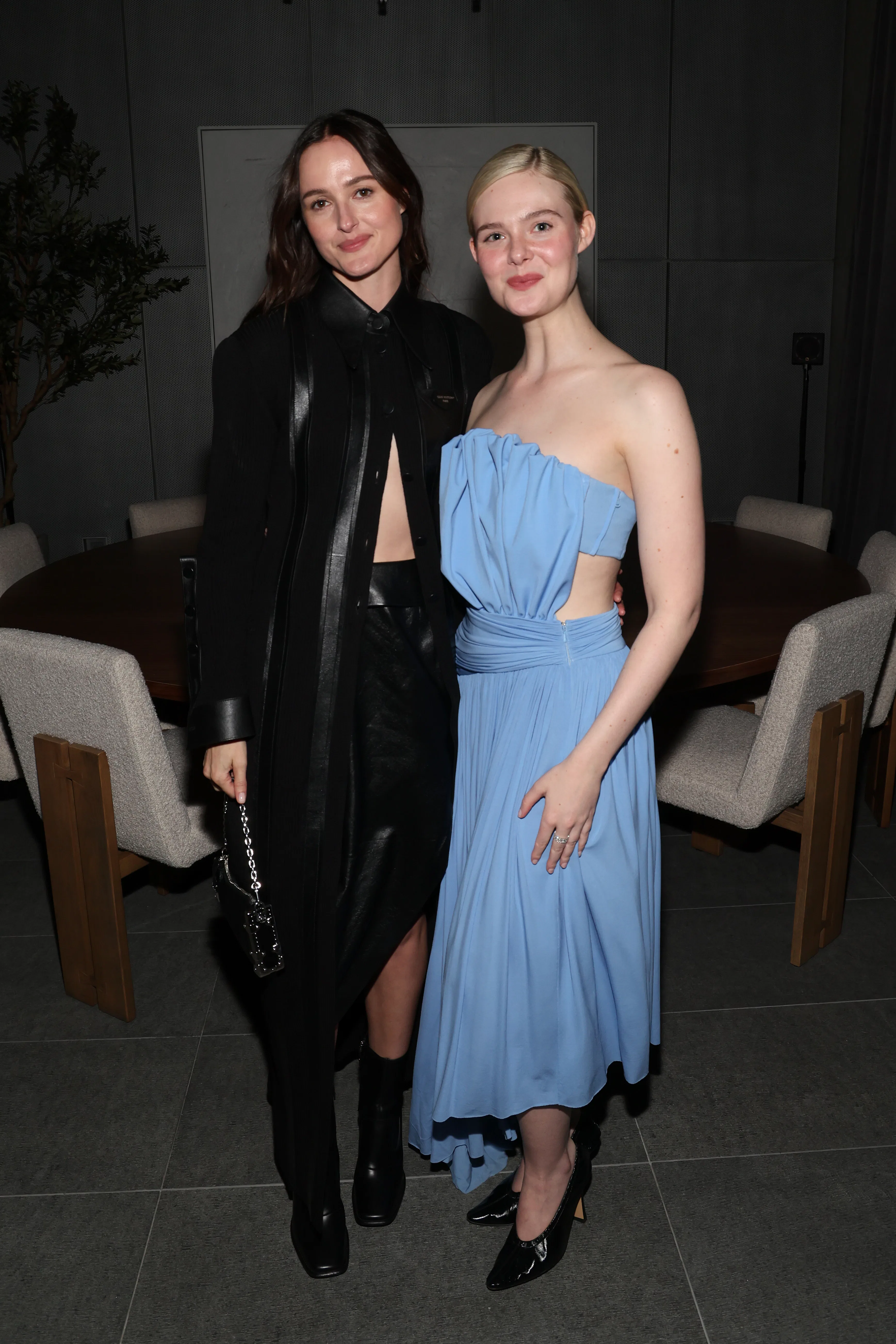 elle fanning blue dress Elle Fanning Dusty Blue Chiffon Mermaid Prom Dresses, Party Dresses, N –  Berryera