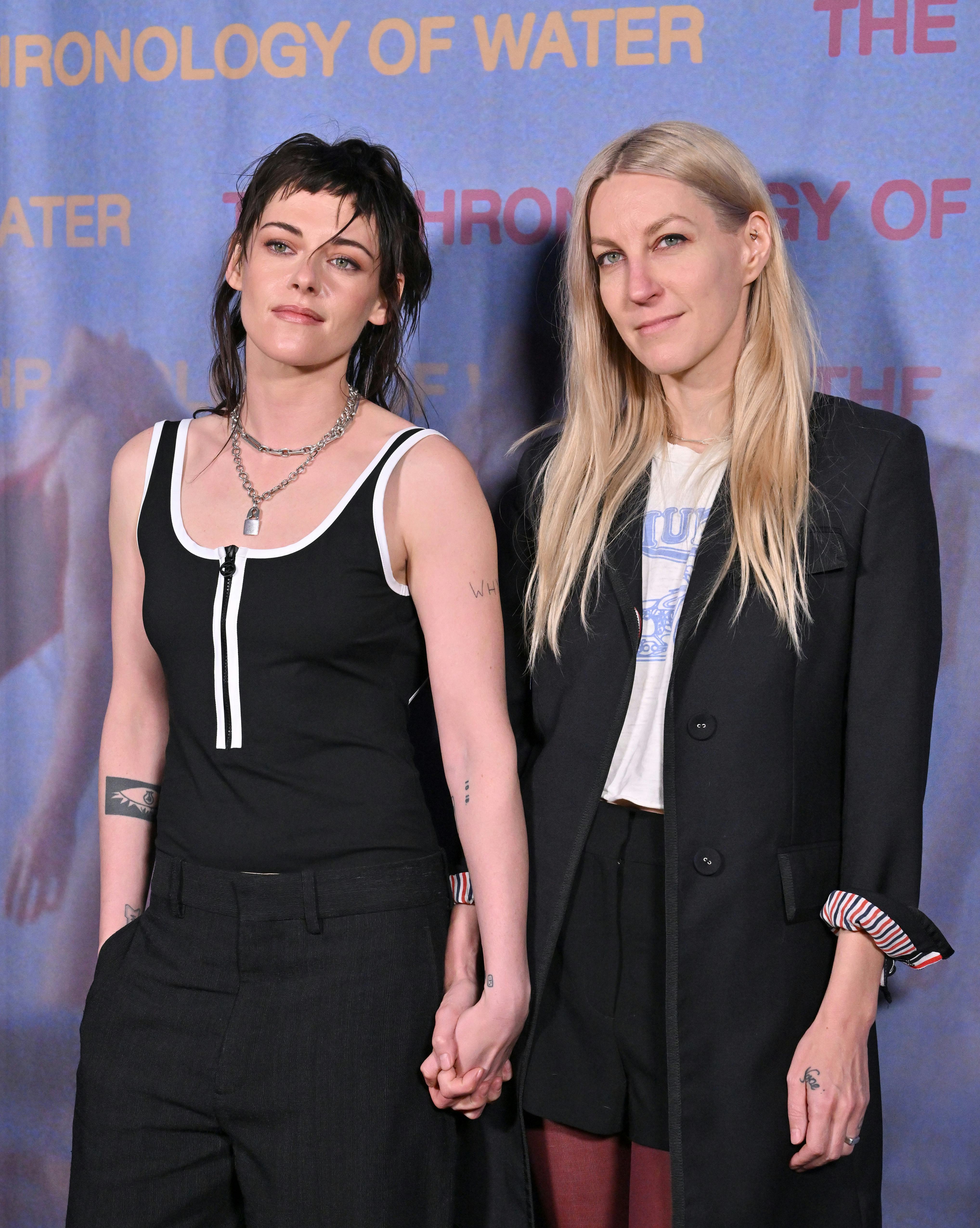 Kristen Stewart and Dylan Meyer attend the Los Angeles Premiere of "The Chronology of Water" at 2220...
