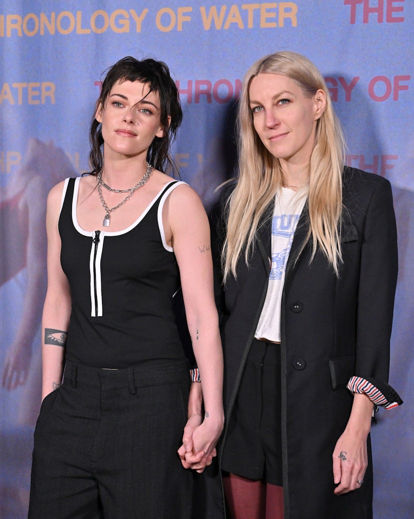 Kristen Stewart and Dylan Meyer attend the Los Angeles Premiere of "The Chronology of Water" at 2220...