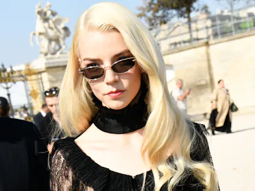 Anya Taylor-Joy attends the Christian Dior show during Paris Fashion Week Womenswear Spring/Summer 2...