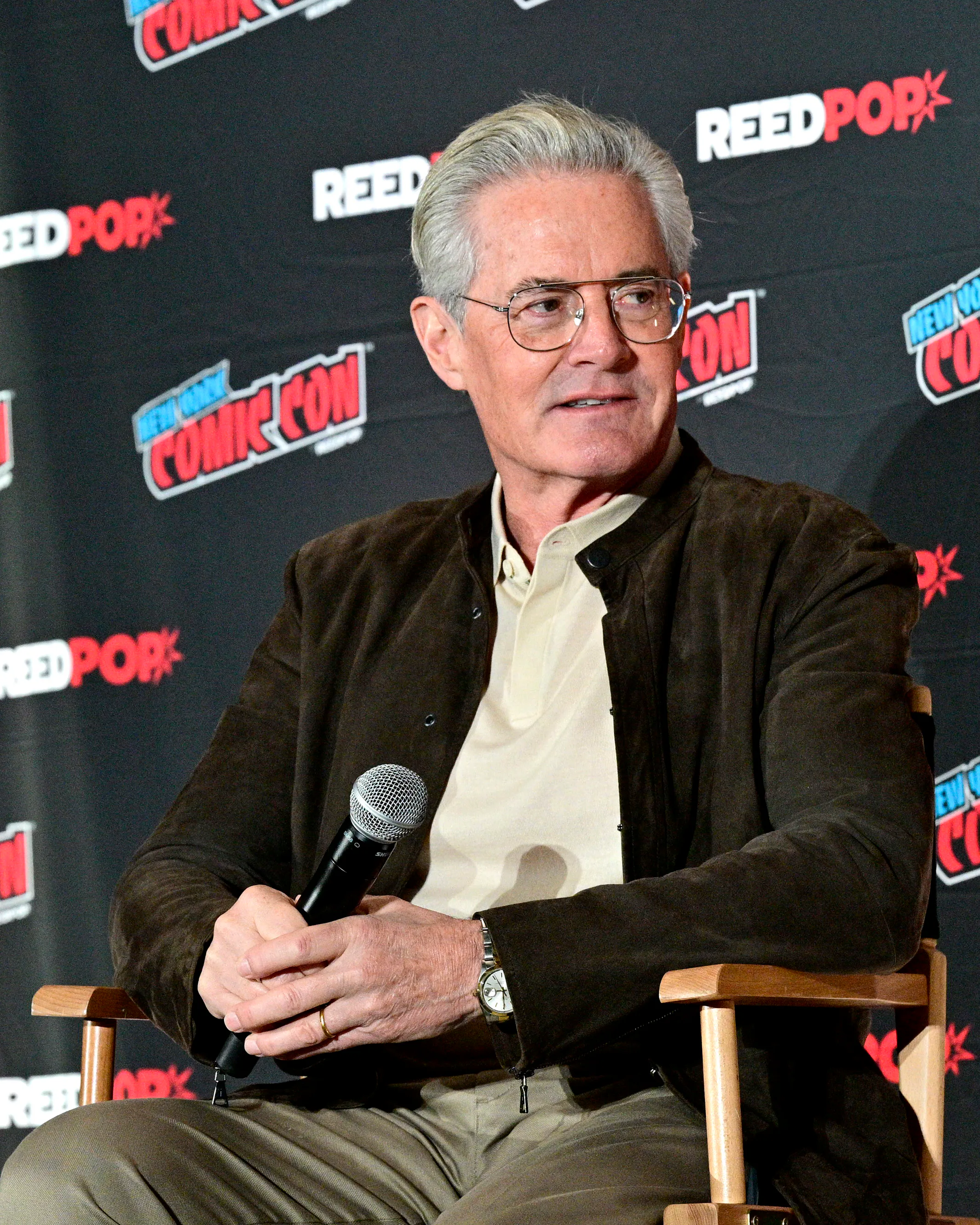 NEW YORK, NEW YORK - OCTOBER 10: Kyle MacLachlan speaks at Kyle MacLachlan's Fictional Selves during...