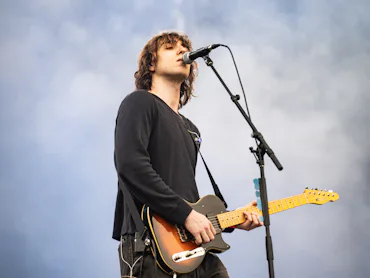 AUSTIN, TEXAS - OCTOBER 04: Cameron Winter of Geese performs live during Austin City Limits Festival...