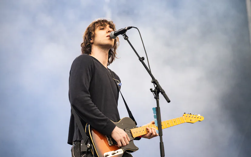 AUSTIN, TEXAS - OCTOBER 04: Cameron Winter of Geese performs live during Austin City Limits Festival...