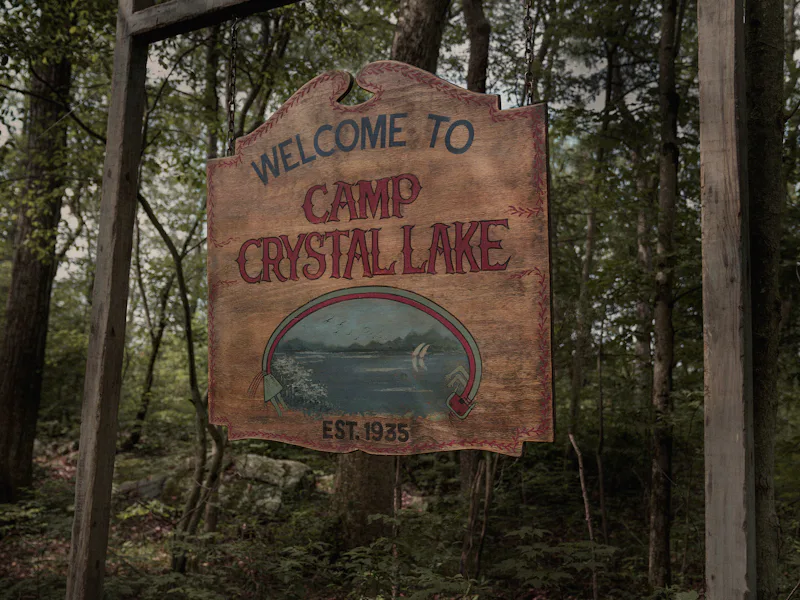 CRYSTAL LAKE -- "Crystal Lake Sign" -- Pictured: Camp Crystal Lake -- (Photo by: Matt Infante/Peacoc...