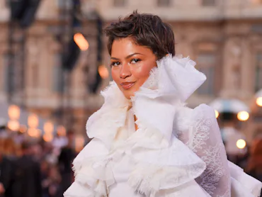 Zendaya at the Louis Vuitton fashion show as part of Paris RTW Spring/Summer 2027 fashion week held ...
