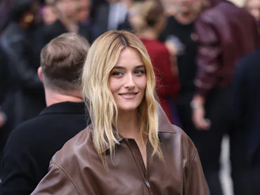 PARIS, FRANCE - OCTOBER 01: Sarah Pidgeon attends Balenciaga during Day Four of Paris Fashion Week -...