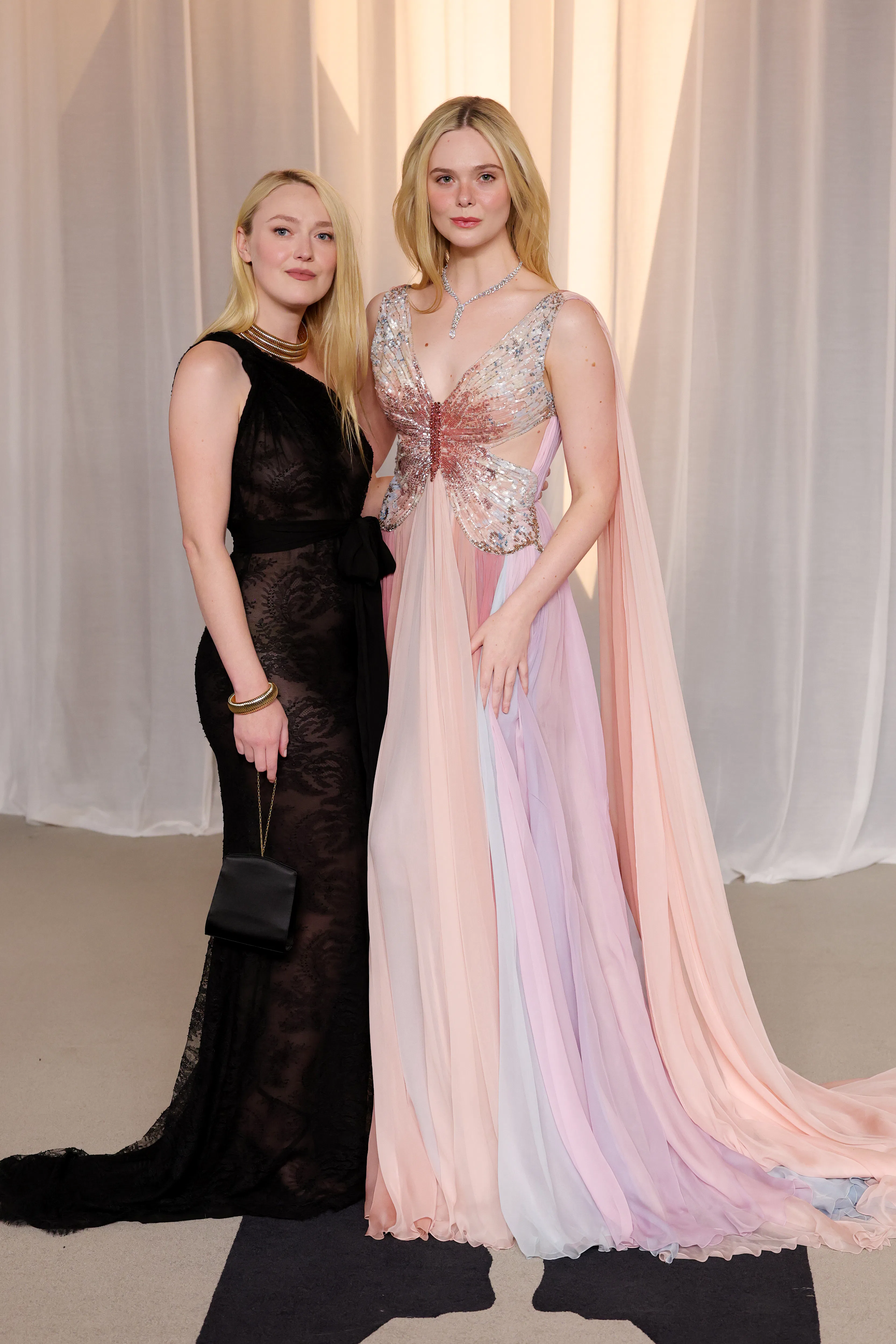 Dakota Fanning and Elle Fanning Academy Museum Gala 
