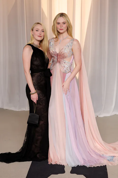 Dakota Fanning and Elle Fanning Academy Museum Gala