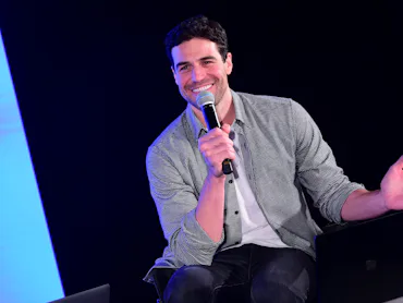 ATLANTA, GEORGIA - FEBRUARY 10: Joe Amabile speaks onstage at “Click Bait” with Bachelor Nation LIVE...