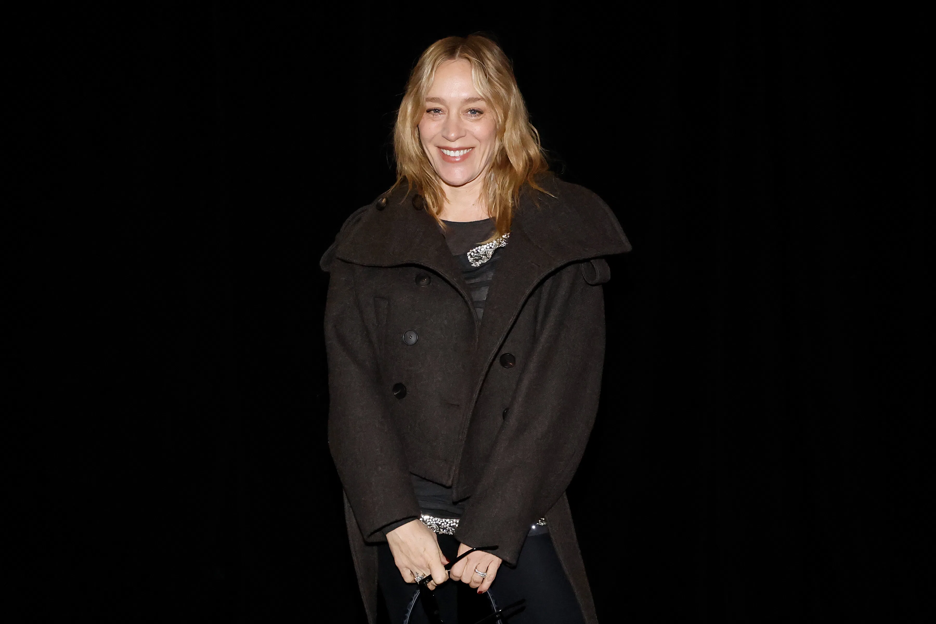NEW YORK, NEW YORK - FEBRUARY 13: Chloe Sevigny walks the runway at 7 For All Mankind during New Yor...