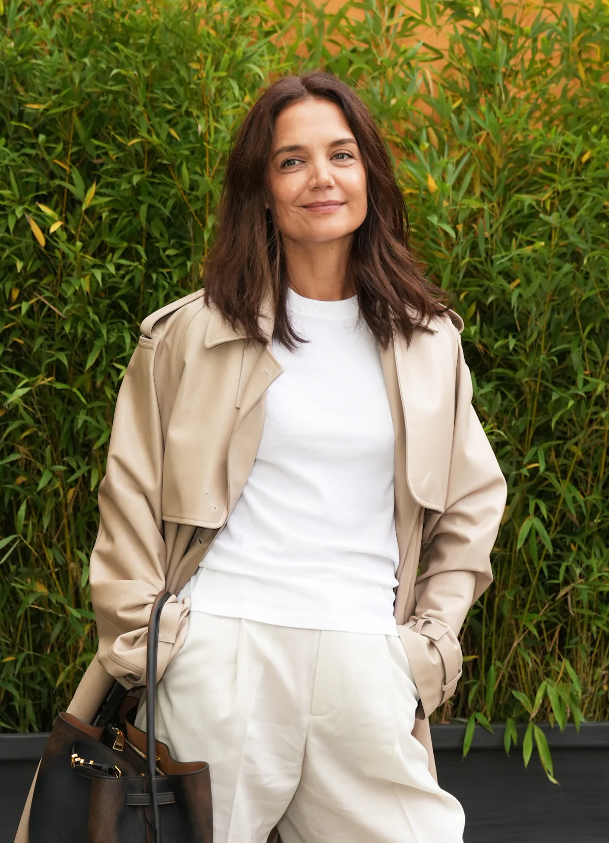 Katie Holmes Wraps Fall in Cashmere From the Banana Republic x Zankov Collab