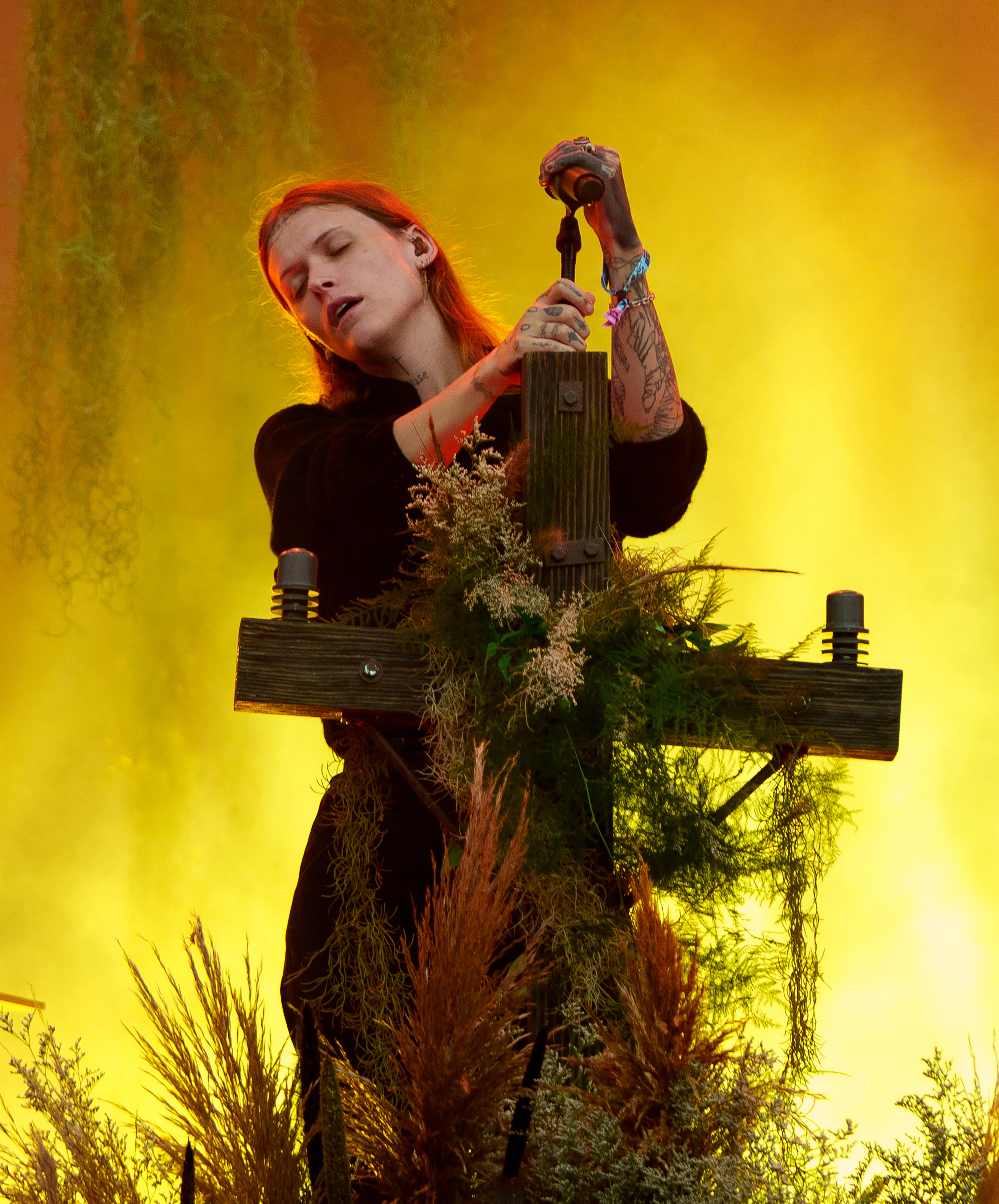 CHICAGO, ILLINOIS - AUGUST 01: Ethel Cain performs onstage during Lollapalooza at Grant Park on Augu...