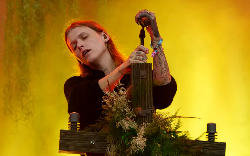 CHICAGO, ILLINOIS - AUGUST 01: Ethel Cain performs onstage during Lollapalooza at Grant Park on Augu...