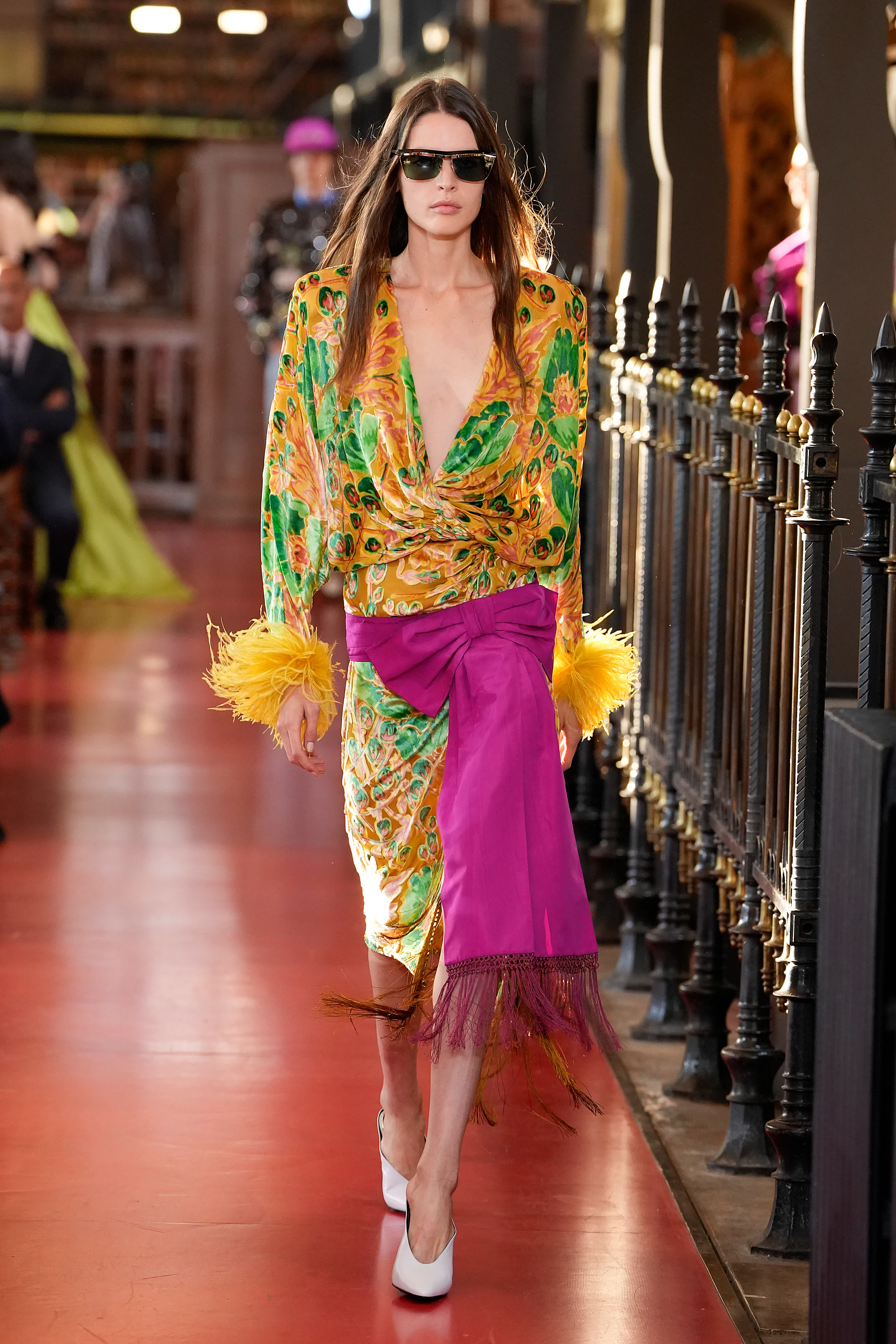 A model walks the runway during the Valentino Womenswear Spring/Summer 2027 show 