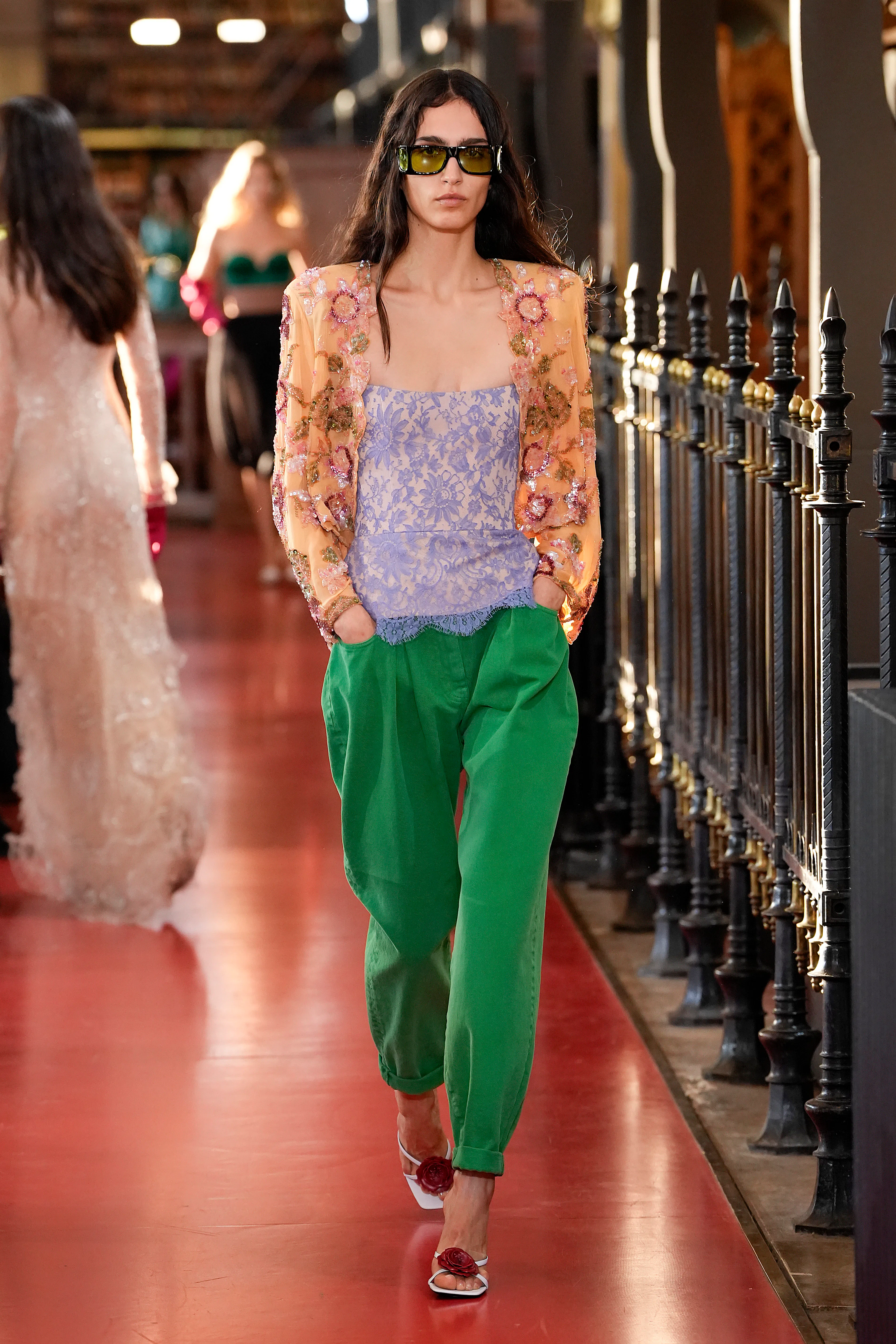 A model walks the runway during the Valentino Womenswear Spring/Summer 2027 show