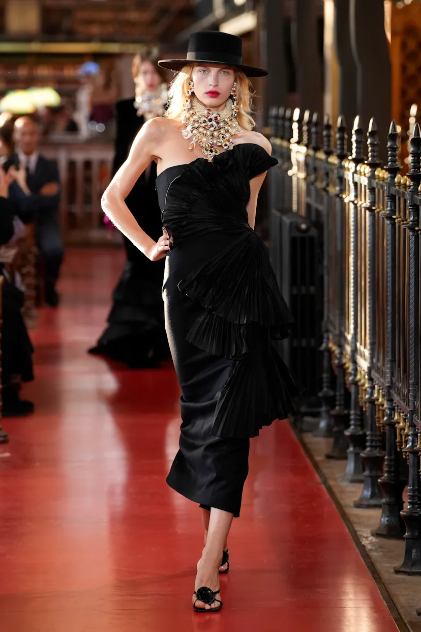A model walks the runway during the Valentino Womenswear Spring/Summer 2027 show