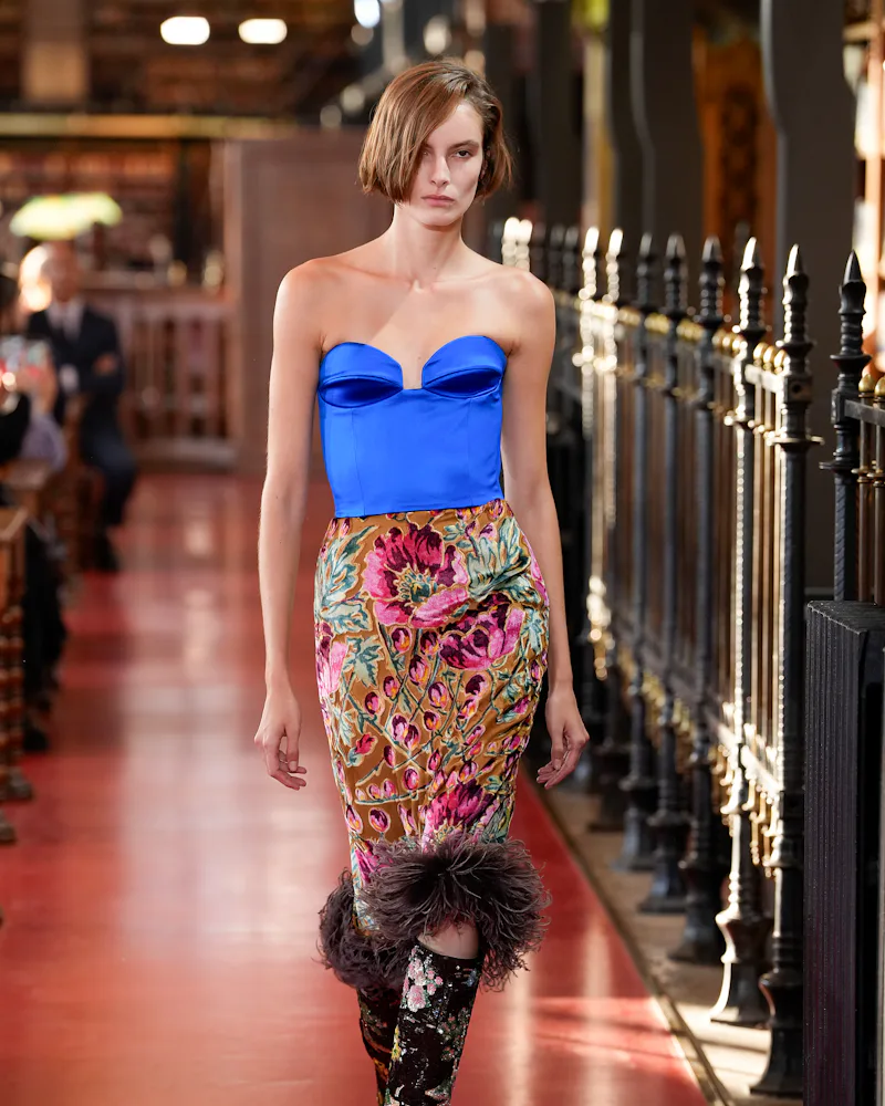 A model walks the runway during the Valentino Womenswear Spring/Summer 2027 show
