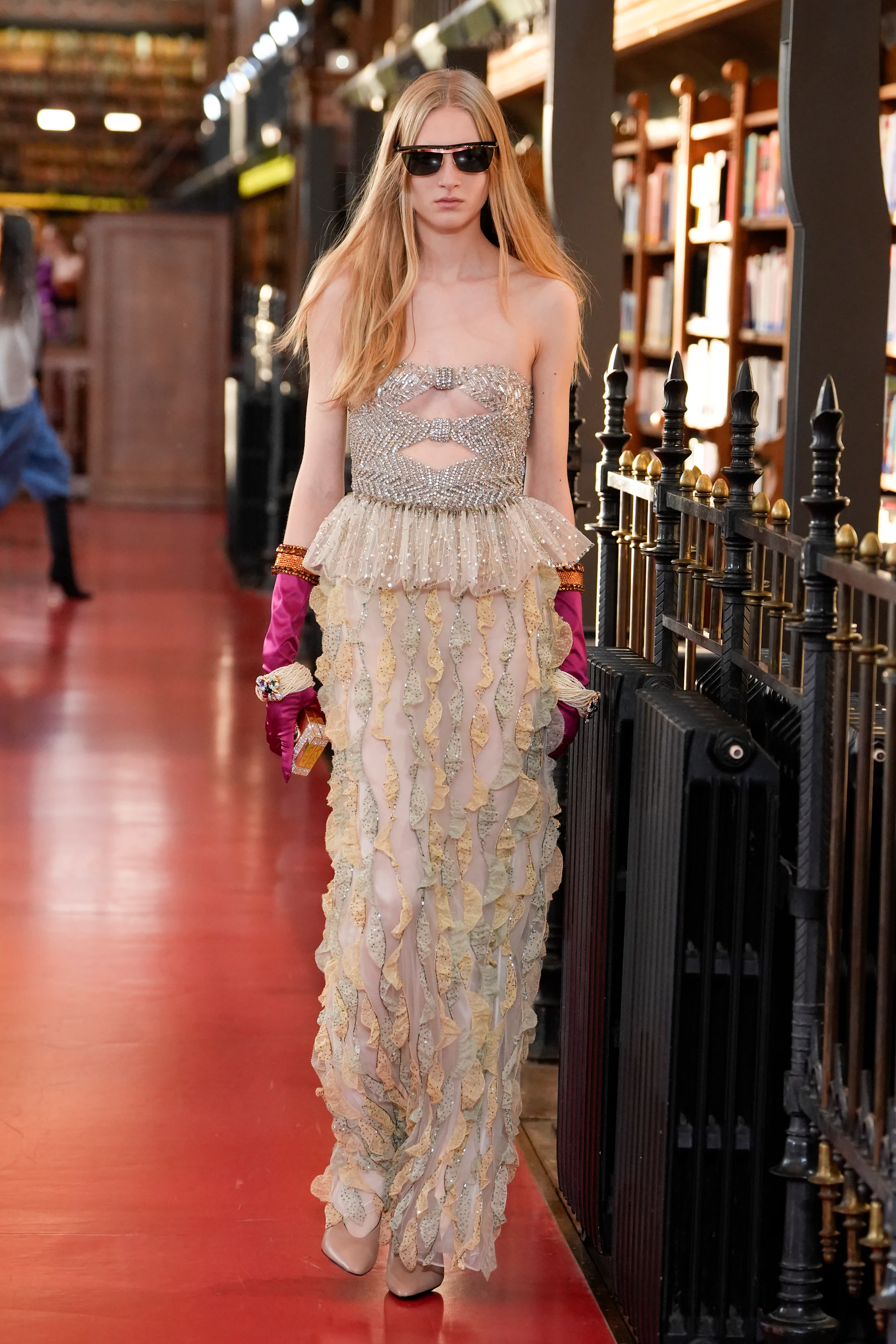  A model walks the runway during the Valentino Womenswear Spring/Summer 2027 show 