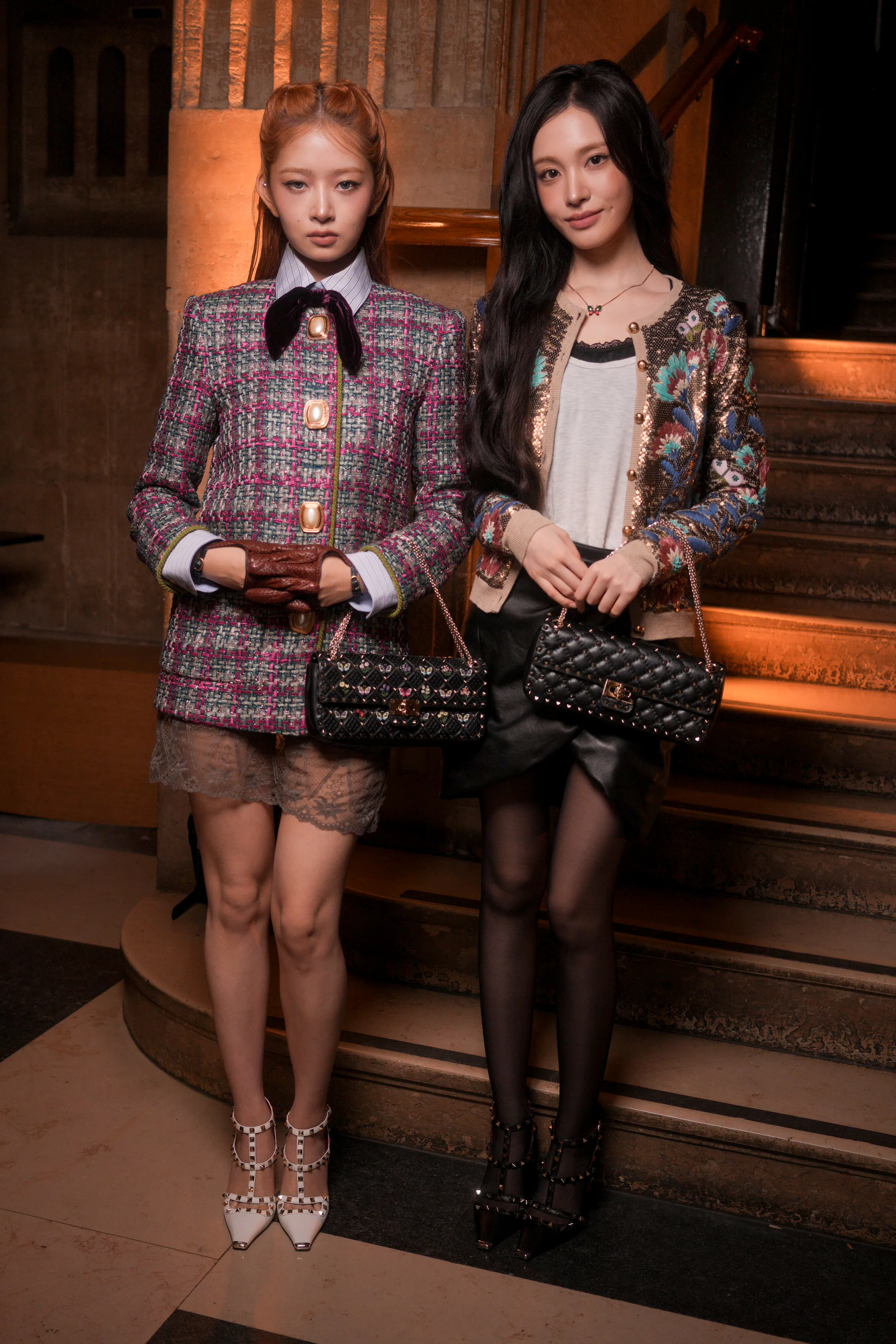 Rei and Liz of IVE Valentino Paris Spring/Summer 2027