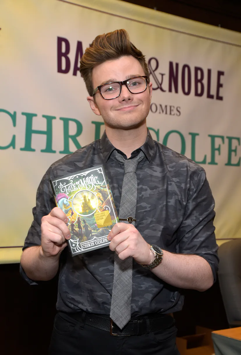 Chris Colfer attends a signing event for his new book "A Tale of Magic" at Barnes & Noble