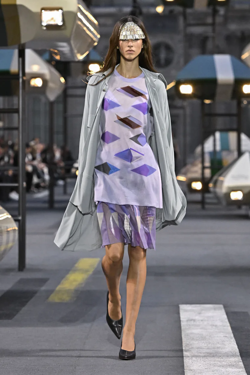 A model walks the runway during the Louis Vuitton Ready to Wear Spring/Summer 2027 fashion show