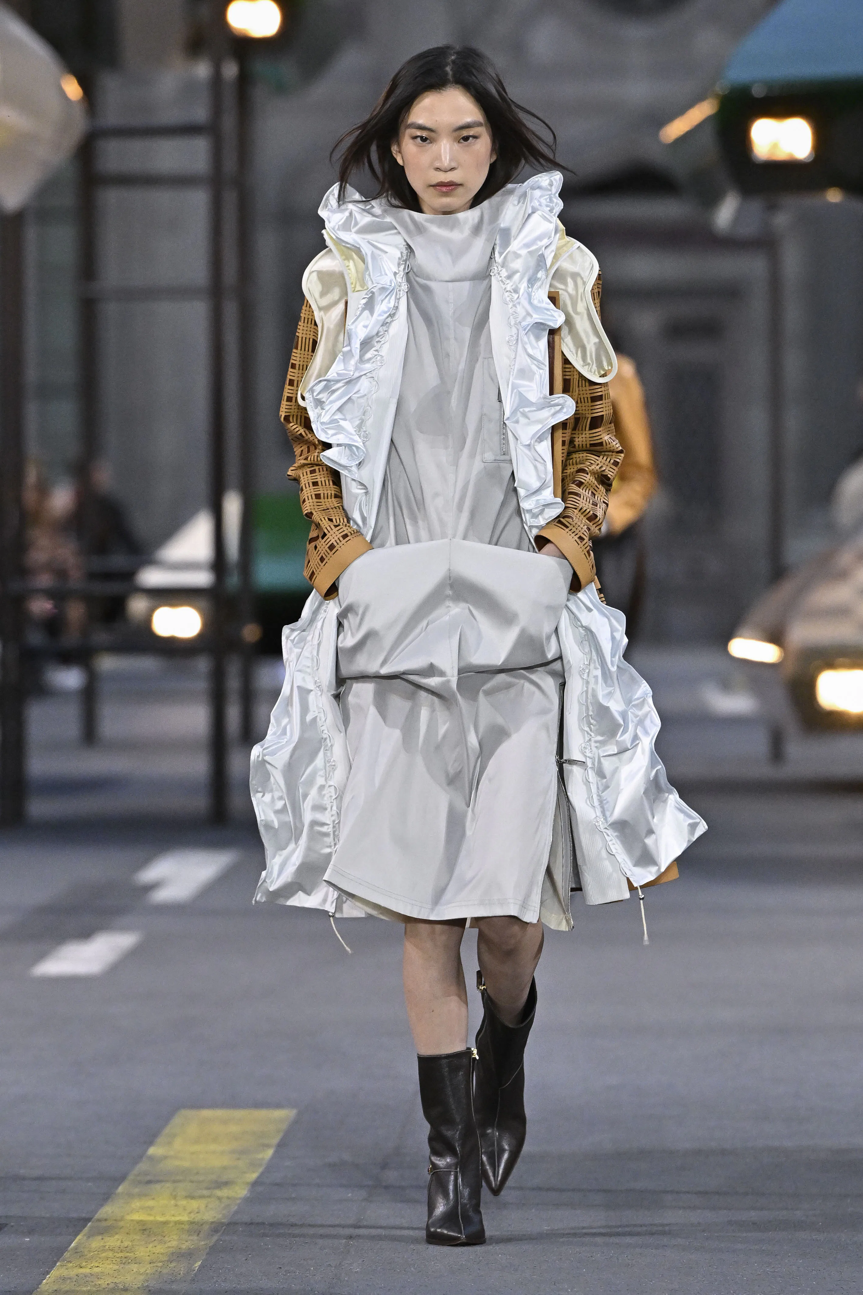 A model walks the runway during the Louis Vuitton Ready to Wear Spring/Summer 2027 fashion show 
