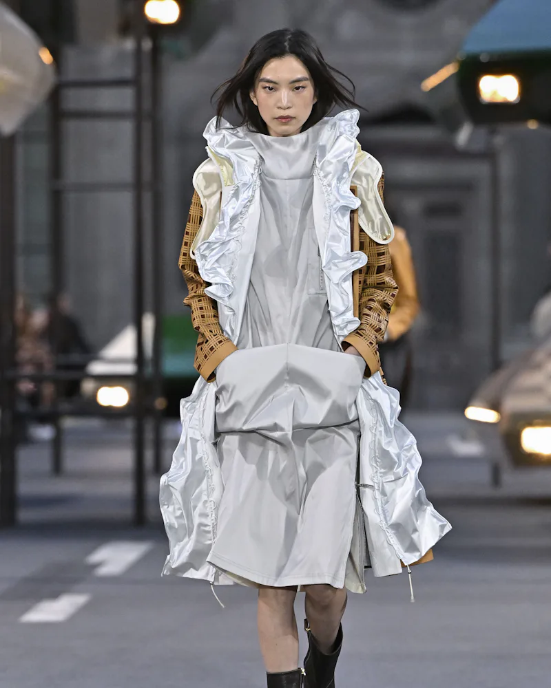 A model walks the runway during the Louis Vuitton Ready to Wear Spring/Summer 2027 fashion show