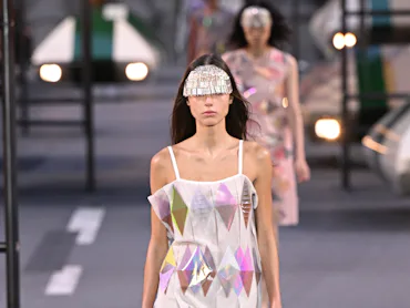A model walks the runway during the Louis Vuitton Womenswear Spring/Summer 2027 show