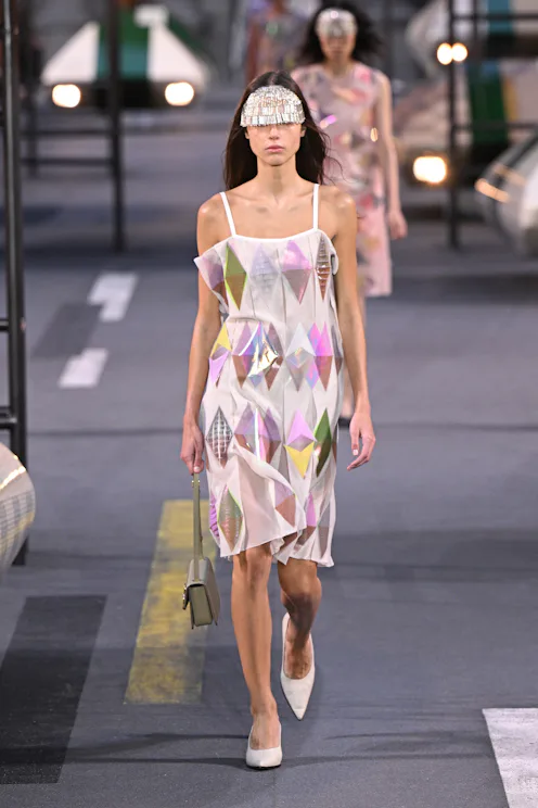 A model walks the runway during the Louis Vuitton Womenswear Spring/Summer 2027 show