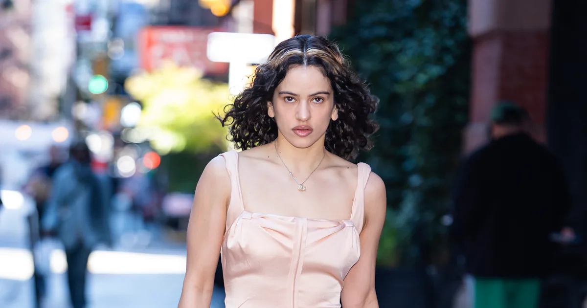 Rosalía Takes Flight in a Fresh-Off-the-Runway Feathered Gown