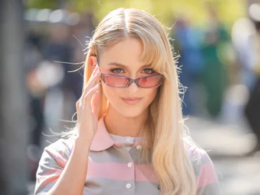 McKenna Grace attends the Miu Miu Womenswear Spring/Summer 2027 show as part of Paris Fashion Week o...