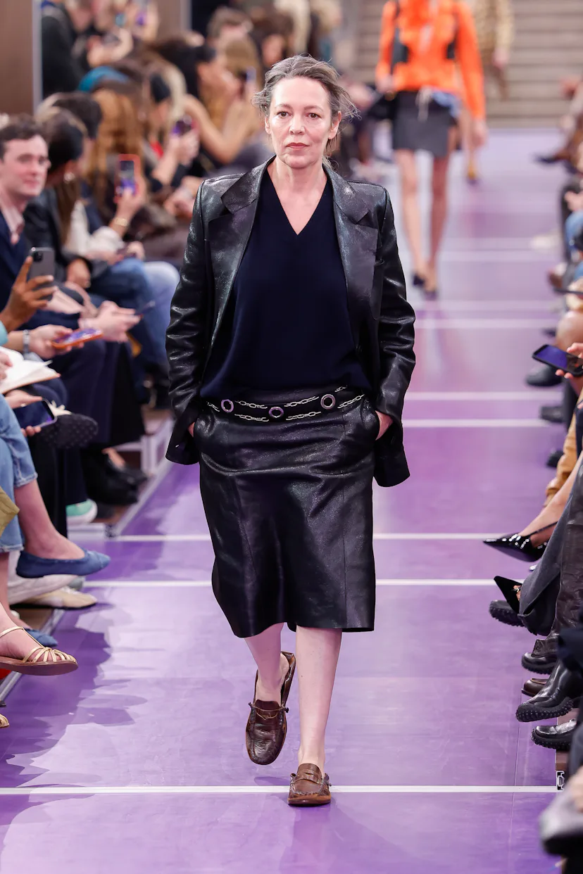 Olivia Colman Miu Miu Spring/Summer 2027 Paris Fashion Week