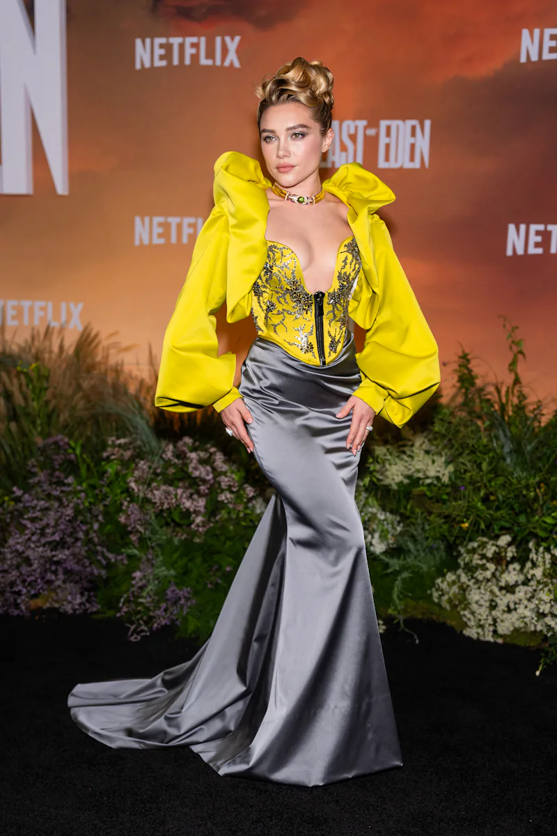 NEW YORK, NEW YORK - SEPTEMBER 30: Florence Pugh attends Netflix's "East Of Eden" New York Premiere ...