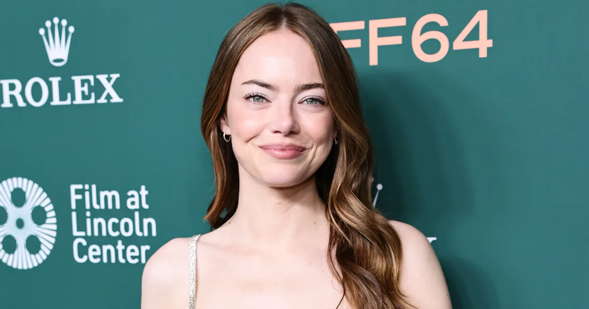 Emma Stone Makes a Rare Red Carpet Appearance in a Slinky Slip Dress